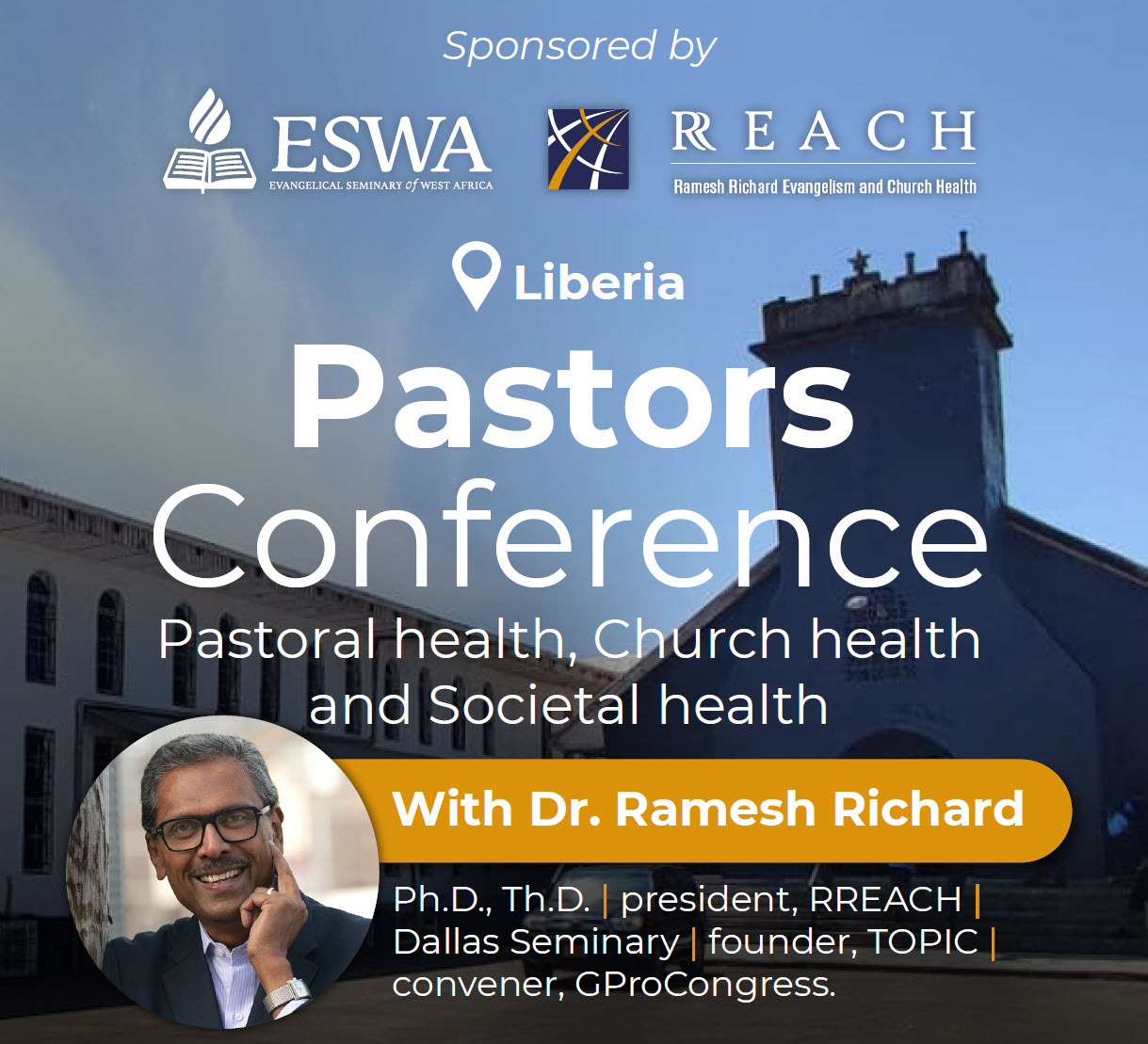 Pastors conference image with Dr. Ramesh Richards